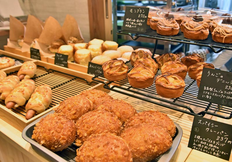 「ベーカリー メゾン アヤ」で販売するパンの一例