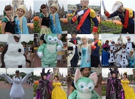 アナ雪だけじゃない! マレフィセント、ジェラトーニ、ベイマックスも=8日、東京ディズニーランド ちばとぴ編集部撮影