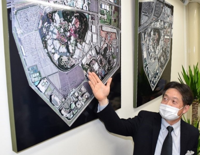 震災当時の対応を振り返る田村さん＝２０２０年２月、オリエンタルランド