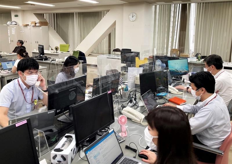 不妊治療に関する研修を導入した千葉興銀の職場（同行提供）