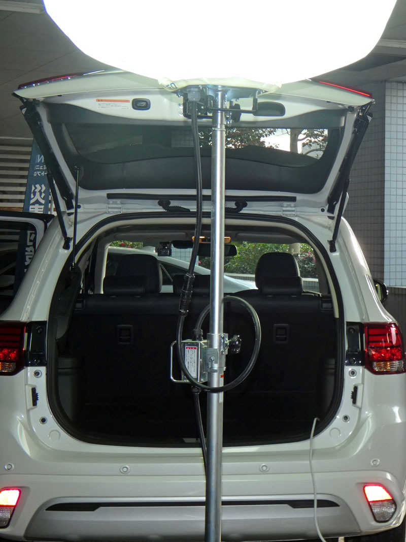 ＥＶ（電気自動車）を使った給電（イメージ）