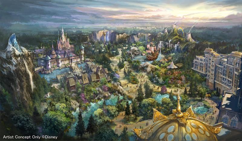 「ファンタジースプリングス」全景のイメージ（Ｃ）Ｄｉｓｎｅｙ（オリエンタルランド提供）