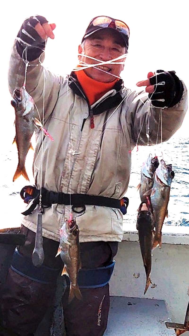 片貝沖でゲットしたクロムツ(写真は「第1二三丸」提供)