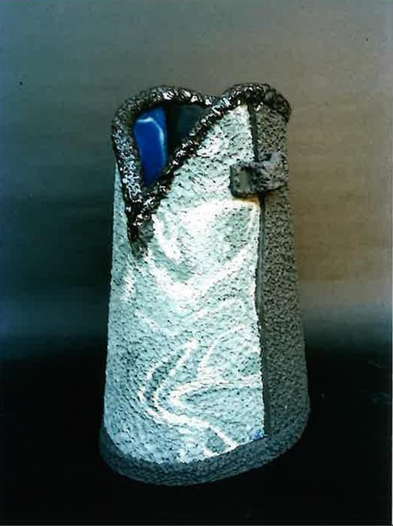 加瀬達郎「練上花入」