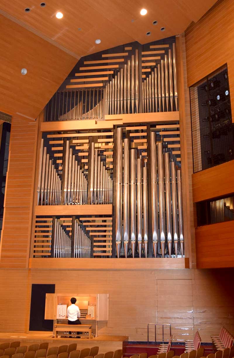 建て替え後の習志野文化ホールに再設置されることが決まったパイプオルガン